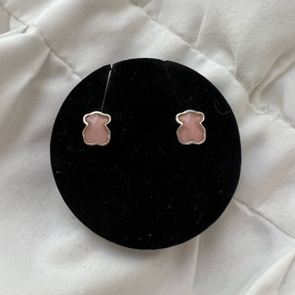 TOUS Silver New Color Earrings with Quartzite